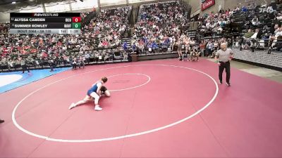 3A 135 lbs Quarterfinal - Summer Rowley, Manti vs Alyssa Camden, Richfield