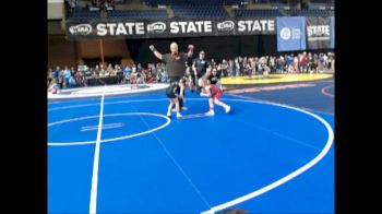 53-57 lbs Cons. Semi - Madison Huguenin, Basement Boys Wrestling Club vs Karsyn Bircher, NorthEast 509 Wrestling Club