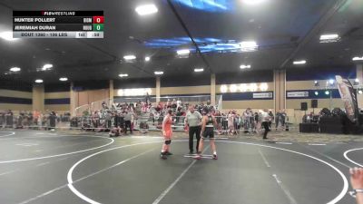 106 lbs Consi Of 16 #2 - Hunter Pollert, Bismarck Gorilla WC vs Jeremiah Duran, Rough House