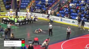 82 lbs Round Of 16 - Nathan Schuman, Honesdale vs Chase Karenbauer, Grove City