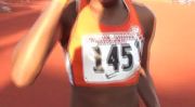 Rolanda Bell after steeple at 2013 Payton Jordan Invite