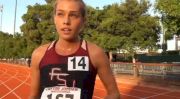 Colleen Quigley contemplates what to order at In N Out after solid steeple effort at 2013 Payton Jordan Invite