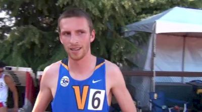 Thomas Riva of Univ of Victoria takes the win in section 2 of 800 at 2013 Payton Jordan Invite