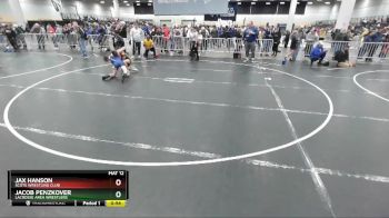 102 lbs Cons. Round 4 - Jax Hanson, Scots Wrestling Club vs Jacob Penzkover, LaCrosse Area Wrestlers