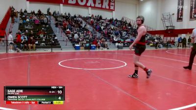 184 lbs Champ. Round 1 - Jacob Pina, Simpson (Calif.) vs Matthew Muller, Unattached