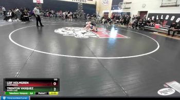 132 lbs Cons. Round 2 - Trenton Vasquez, Moses Lake vs Leif Holmgren, Ellensburg