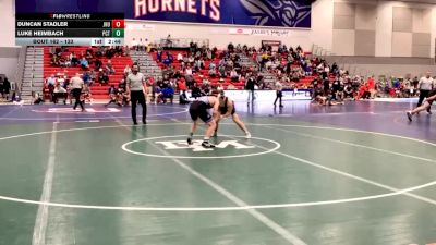 133 lbs Champ. Round 2 - Duncan Stadler, Johns Hopkins vs Luke Heimbach, Pennsylvania College Of Technology