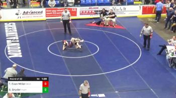 82 lbs Prelims - Tre Evan Miller, Bradford vs Sam Snyder, Plum