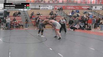 285 lbs 3rd Place Match - Gavin Harper, Wheeling vs Isaiah Vance, Pitt-Johnstown