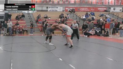 285 lbs 3rd Place Match - Gavin Harper, Wheeling vs Isaiah Vance, Pitt-Johnstown