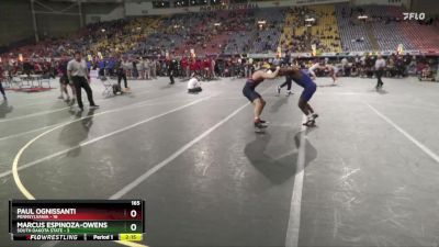 165 lbs Quarters & 1st Wb (16 Team) - Paul Ognissanti, Pennsylvania vs Marcus Espinoza-Owens, South Dakota State