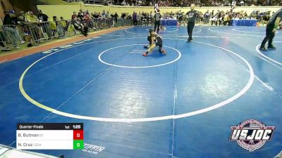 67 lbs Quarterfinal - BrocLee Butman, Eierman Elite vs Nathan Cruz, Legacy Wrestling Club