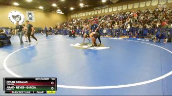 150 lbs Champ. Round 1 - Cesar Barajas, Turlock vs Arath Reyes- Garcia, Righetti