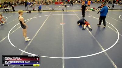 138 lbs Quarterfinal - Colton Wilson, Summit Wrestling Academy vs Braydon Kierstead-Hahn, Minnesota