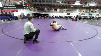 165 lbs Champ. Round 1 - Jeff Dunasky, Marian University (IN) vs John Rudebaugh, Eastern Oregon University (OR)