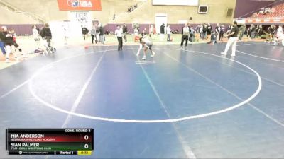 112 lbs Cons. Round 2 - Sian Palmer, Team Owls Wrestling Club vs Mia Anderson, Nebraska Wrestling Academy