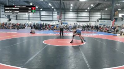 120 lbs Allday - Carsyn Parrish, WILLIAMSBURG WRESTLING CLUB vs Emmons Tewalt, HANOVER HAWKEYE