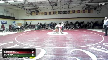 220 lbs 1st Place Match - Izzy Calle, East Los Angeles College vs Atziry Chavez, Sacramento City College