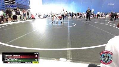 72 lbs Round 1 (4 Team) - Wyatt Brown, OpenMats Wrestling Club vs Kamden Gallus, East Kansas Eagles Gold