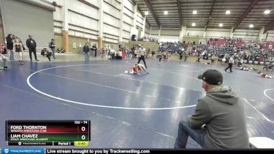 74 lbs Champ. Round 2 - Ford Thornton, Wasatch Wrestling Club vs Liam Chavez, Stout Wrestling Academy