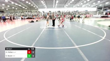 100 lbs Rr Rnd 1 - Allison Patten, Valley Vixxens vs Olivia Boyle, Misfits Girls Wrestling