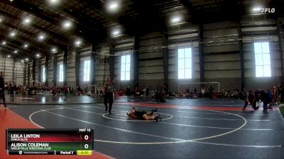 80 lbs Cons. Semi - Leila Linton, Force Elite vs Alison Coleman, Shelbyville Wresting Club