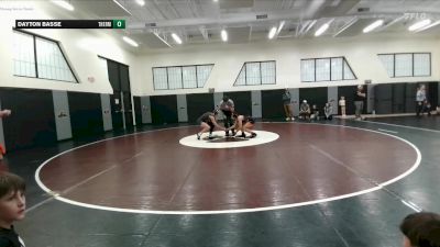 102-112 lbs 3rd Place Match - Dayton Basse, Thermopolis Middle School vs Marcella Flannery, Worland Middle School