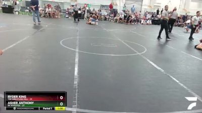 110 lbs Round 3 (4 Team) - Asher Anthony, 84 Athletes vs Ryder King, The Wrestling Mill