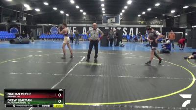 155 lbs Round 5 (8 Team) - Nathan Meyer, BadBass vs Drew Seakman, Michigan Monkeys