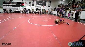 49 lbs Semifinal - Michael Cawthorne, Tiger Trained Wrestling vs Kainen Hunter, Vian Wrestling Club