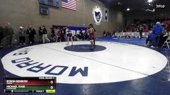 132 lbs Cons. Round 4 - Michael Kase, Chaminade vs Byron Benbow, Crespi