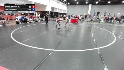 120 lbs Daniel Brown Jr., Team Indiana Blue vs Oscar Gauna, Team Kansas Gold