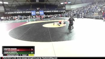86 lbs Cons. Round 3 - Marcus Booth, Mukilteo Wrestling Club vs Colton Mason, Moses Lake Wrestling Club