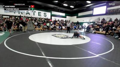 150 lbs Champ. Round 2 - Stephen Willis, Caruthers vs Adam Perez, East Bakersfield