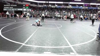 90 lbs Consolation - MaKinley McNabb, Chickasha vs Audrey Ison, Contenders Wr Ac