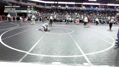 90 lbs Consolation - MaKinley McNabb, Chickasha vs Audrey Ison, Contenders Wr Ac