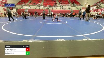 80 lbs Rr Rnd 4 - Emerson Rollings, Tulsa Blue T Panthers vs Baze Fox, Cowboy Wrestling Club