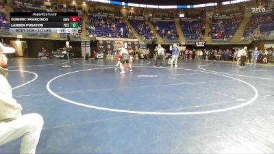 212 lbs Consy 2 - Dominic Francisco, Glendale vs Landen Pusateri, Peters Township