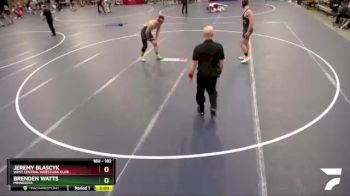 182 lbs Round 3 - Jeremy Blascyk, West Central Wrestling Club vs Brenden Watts, Minnesota