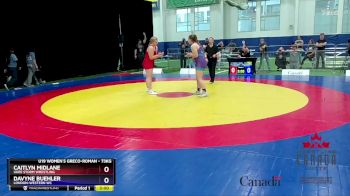 73kg 1st Place Match - Caitlyn Midlane, Ukee Storm Wrestling vs Davyne Buehler, London-Western WC