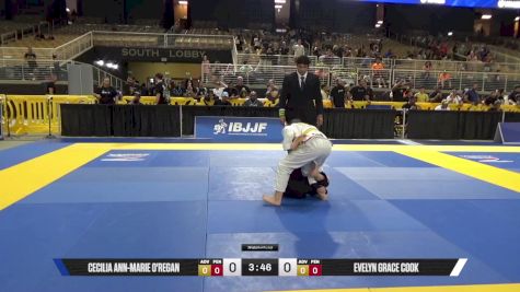 Evelyn Grace Cook vs Cecilia Ann-Marie O'Regan 2025 Pan Kids Jiu-Jitsu IBJJF Championship