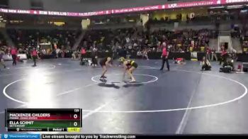 125 lbs Semifinal - Ella Schmit, Bettendorf vs Mackenzie Childers, Prairie, Cedar Rapids