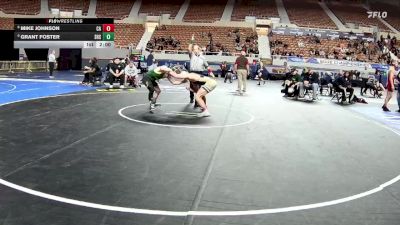 D1-157 lbs Champ. Round 1 - Grant Foster, Skyline High School vs Mike Johnson, Casteel High School