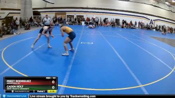 141 lbs Cons. Round 3 - Caden Holt, Siena Heights University vs Mikey Rodriguez, Augustana (IL)