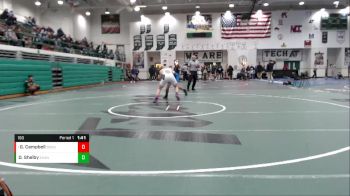 160 lbs Round 2 - Griffin Campbell, Brownsburg vs Dom Shelby, Eastern Hancock