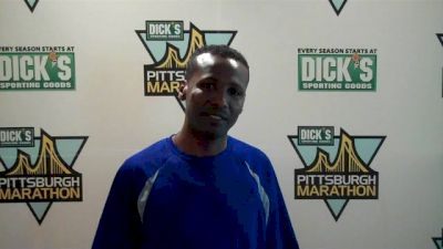 Fikadu Lemma Pre-Race (ETH) UPMC Health Plan Pittsburgh Half Marathon