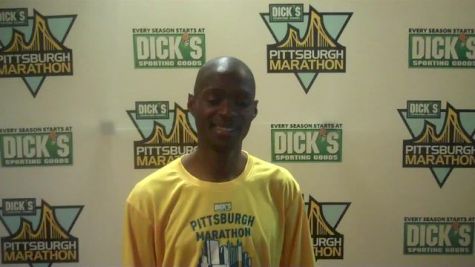 Jordan Chipangama (ZAM) Pre Race - DICK'S Sporting Goods Pittsburgh Marathon