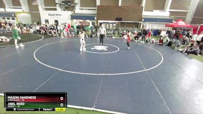 84 lbs Round 1 (4 Team) - Mason Sandness, Utah Black vs Abel Reed, Idaho 1