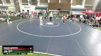 84 lbs Round 1 (4 Team) - Mason Sandness, Utah Black vs Abel Reed, Idaho 1