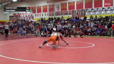 157 lbs Semifinal - Liam Weber, West Delaware, Manchester vs Sawyer Kirby, Williamsburg